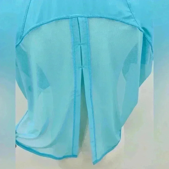 BNWT Zyia Active Sky Blue Panel Split Back Mesh Tank, XXL - Picture 7 of 10